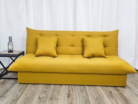 Диван Поло Стайл PLUS С ящиком для белья Yellow