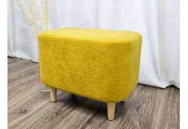 Пуф овальный Lekki велюр Yellow