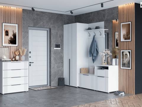 Прихожая Вита белый лофт