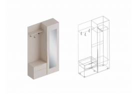 Прихожая Тефия с пеналом правая