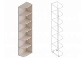 Стеллаж Тефия угловой