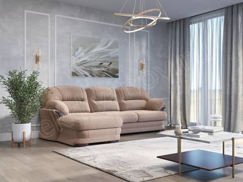 Угловой диван малый Квин 6 Ultra Caramel УМД