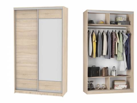 Шкаф-купе Белла B-230х135х60-3 (D7D8)