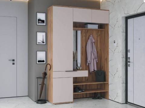 Прихожая с пеналом и антресолью Сицилия левая