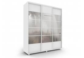 Шкаф-купе Стильный ОС 24-6-222 трехдверный белый