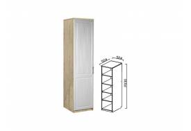 Шкаф-пенал 1 дверный 500 Юниор-7 ЮН-4