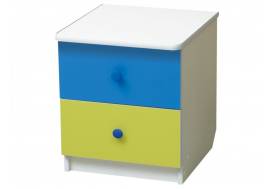 Тумба прикроватная Радуга лайм + синий