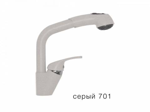 Смеситель для кухни Высокая лейка Tolero Серый 701