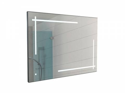 Зеркало Рэй Ray 70 black с подсветкой Sansa